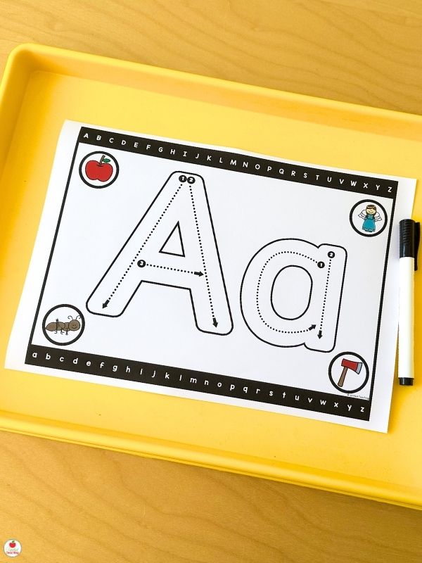 Alphabet Letter Tracing Mats 
