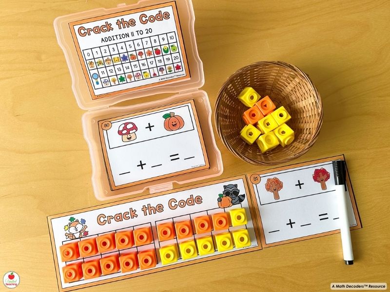 Math Decoders™ Addition to 20 Fall Themed Mat
