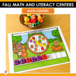 Fall Math and Literacy Centers for Kindergarten Bundle - United Teaching