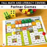 Fall Math and Literacy Centers for Kindergarten Bundle - United Teaching