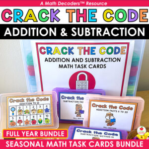 Math Decoders™ Crack the Code Seasonal Bundle for Addition and Subtraction