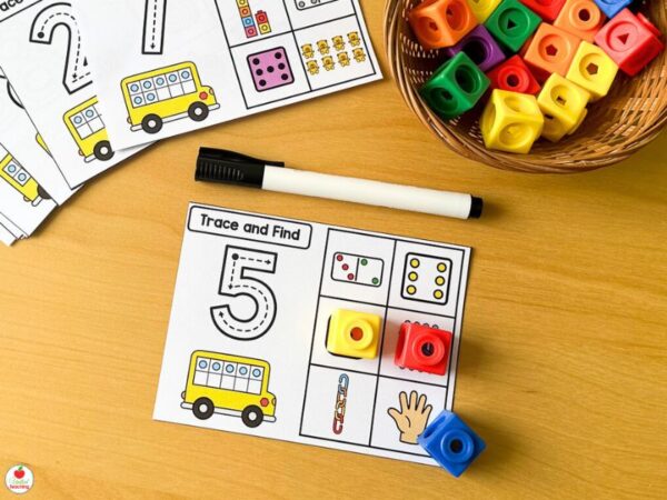Beginning of the Year Hands-On Math Centers for Kindergarten - United ...