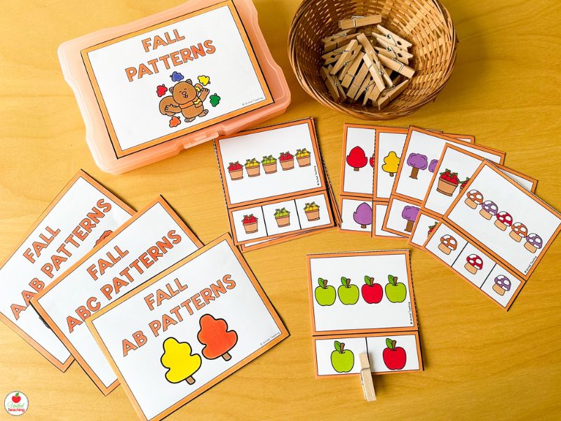 Fall Patterning Clip Cards