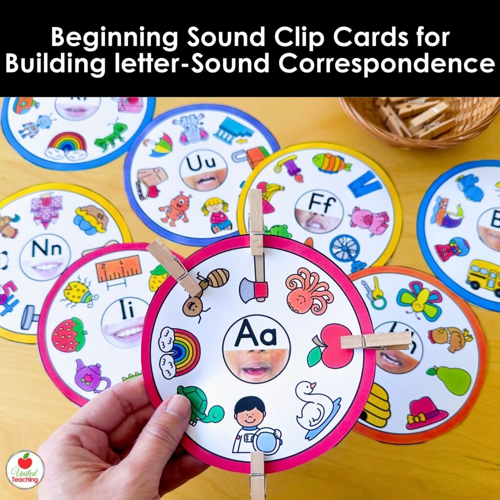 Beginning Sound Clip Cards for Building Letter-Sound Correspondence