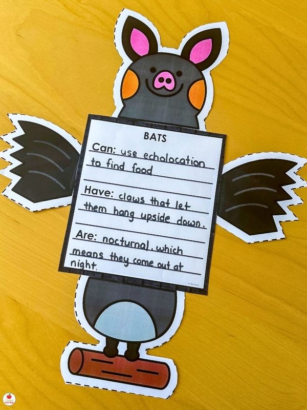 Halloween Bats Writing Research Prompt and Craft