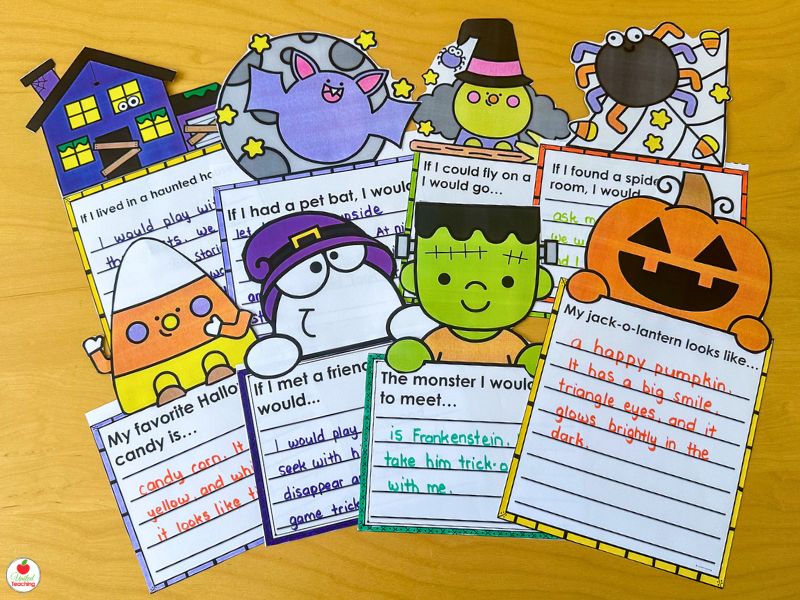 Halloween Writing Craftivities for Kindergarten 