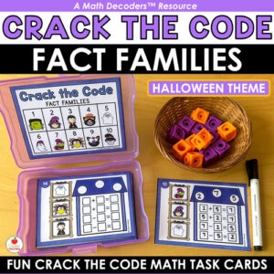 Halloween Math Decoders™ Crack the Code Fact Families