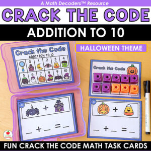 Halloween Addition to 10 Math Decoders™ task cards