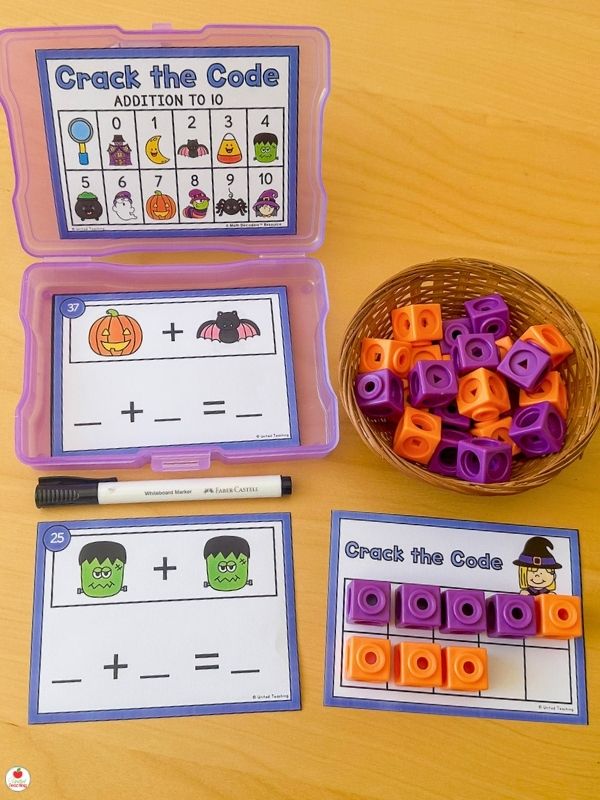 Math Decoders™ Halloween Addition to 10 Task Cards