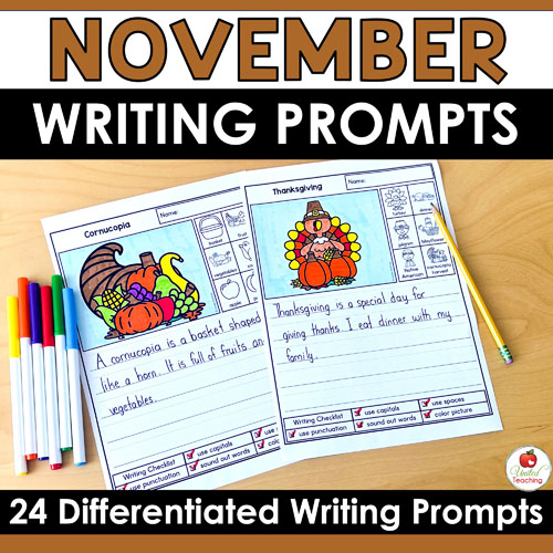 November Picture Writing Prompts for Kids