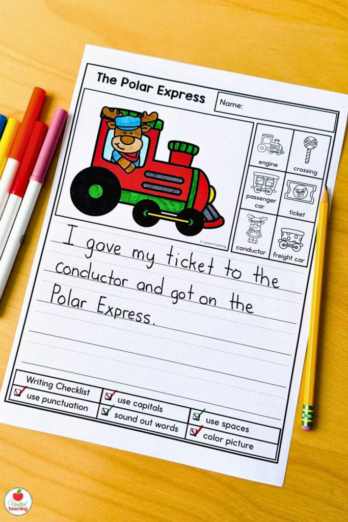 Polar Express Writing Prompt for December