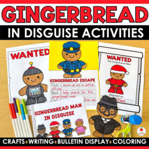 Gingerbread Man in Disguise Activities