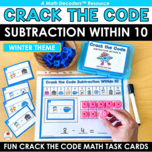 Math Decoders™ Winter Crack the Code Subtraction within 10