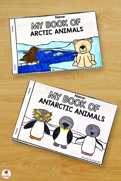 Polar Animal Booklets for the Arctic and Antarctic