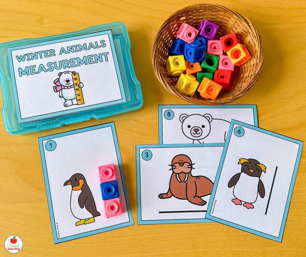 Polar Animal Measurement Task Cards