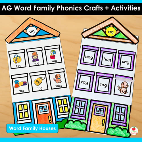 AG Word Family Phonics Crafts and Activities Packet - Image 5