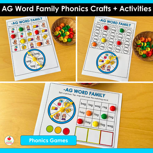 AG Word Family Phonics Crafts and Activities Packet - Image 8