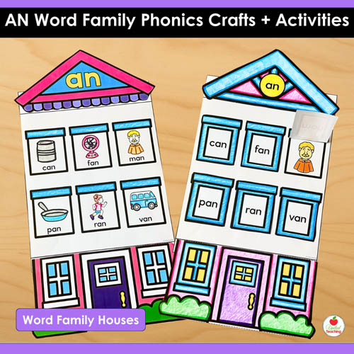 AN Word Family Phonics Crafts and Activities Packet - Image 5