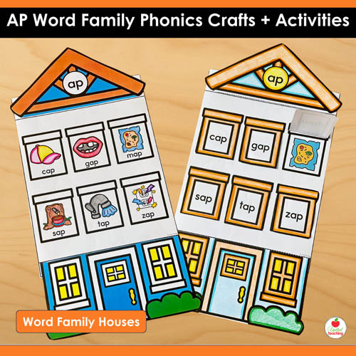 AP Word Family Phonics Crafts and Activities Packet - Image 5