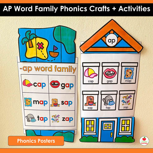 AP Word Family Phonics Crafts and Activities Packet - Image 9
