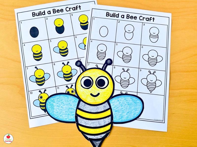 Bee Craft for Kids to make when learning about insects