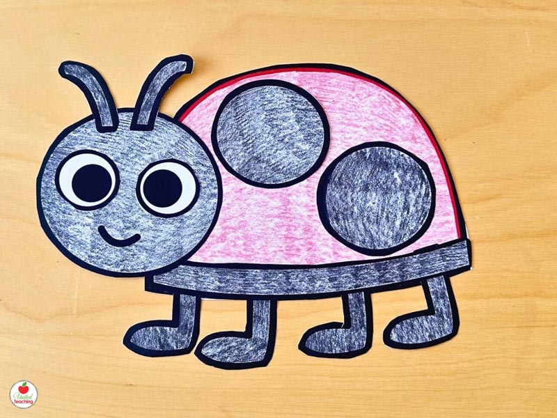 Ladybug craft for kids to make when learning about insects