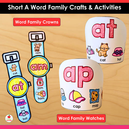 Short A Word Family Phonics Crafts and Activities Packet - Image 5