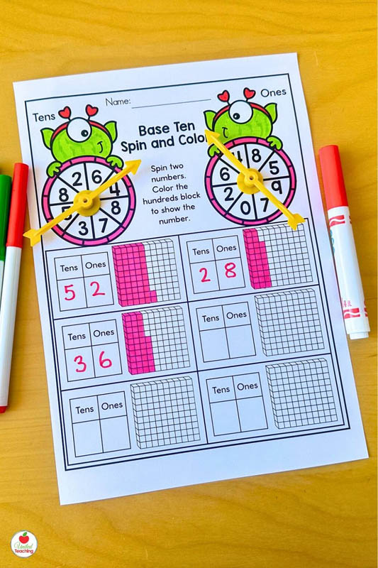 Base Tne Blocks Valentines Day Math