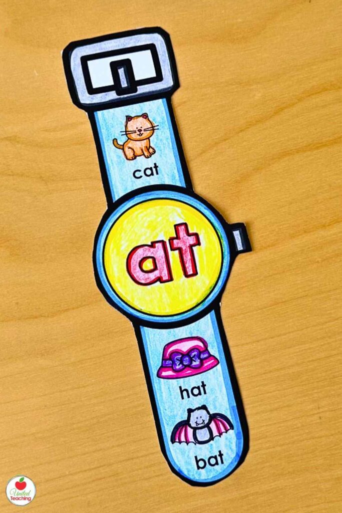-at word family watch craft for kindergarten