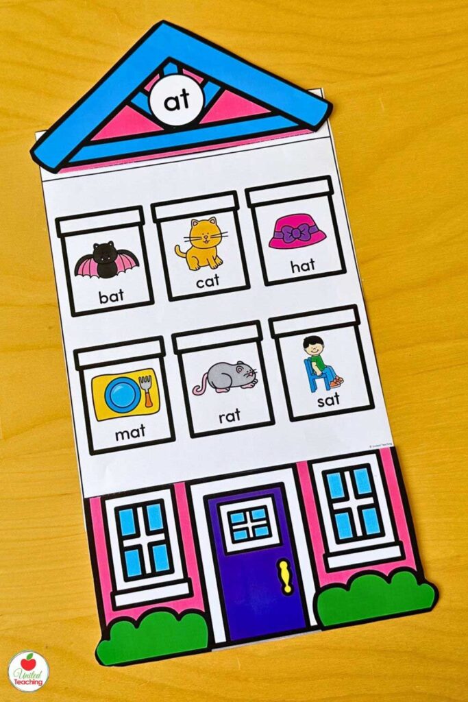 -at word family house anchor chart