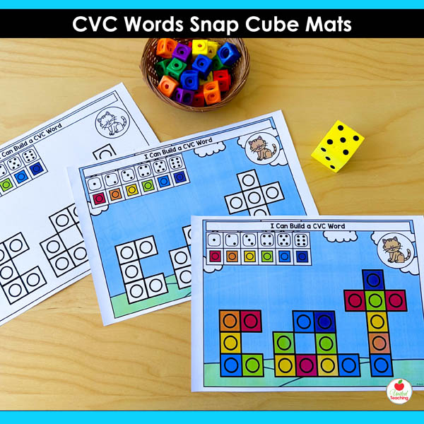 CVC Words Snap Cube Mats