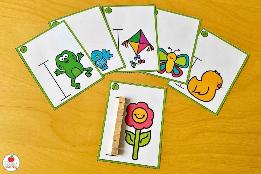 Spring measurement task cards