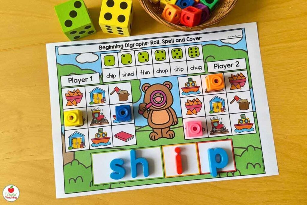 spring digraphs roll build and cover partner game