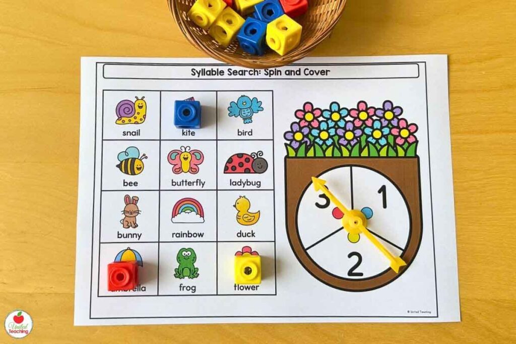 Spring Syllables Spin and Cover