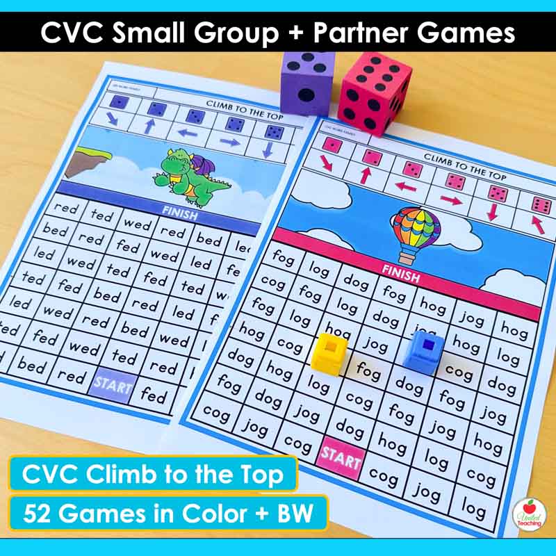 CVC Words Climb to the Top Game