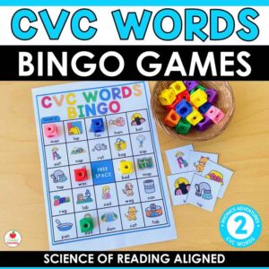 CVC Words Bingo Games