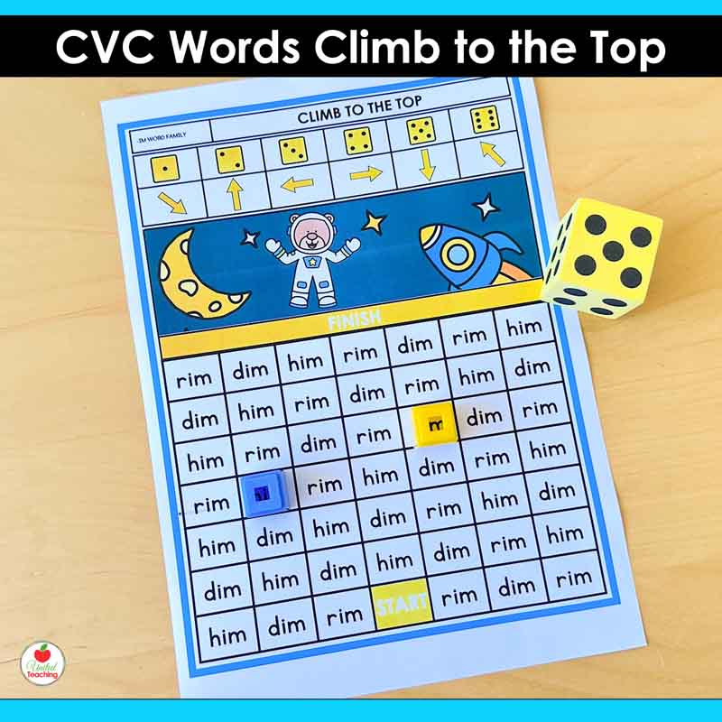 CVC Words Climb to the Top Game