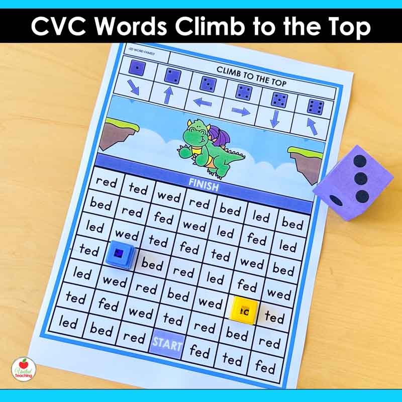 CVC Words Climb to the Top Game