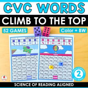 CVC Words Climb to the Top Games