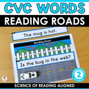 CVC Words and Sentence Reading Roads