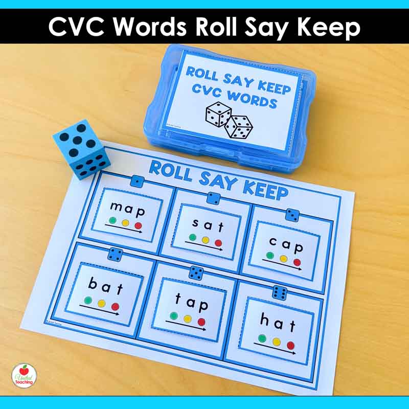 CVC Words Roll Say Keep Game