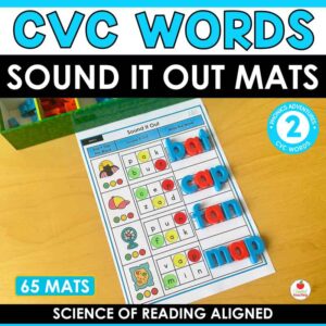 CVC Words Sound It Out Mats
