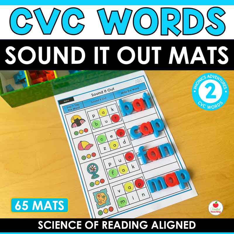 CVC Words Sound It Out Mats