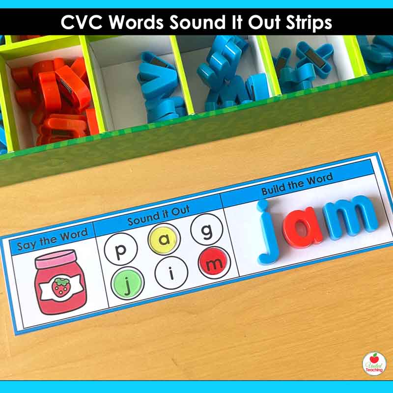 CVC Words Sound It Out Strips