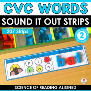 CVC Words Sound It Out Strips