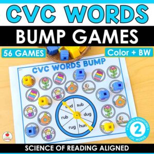 CVC Words Bump Games