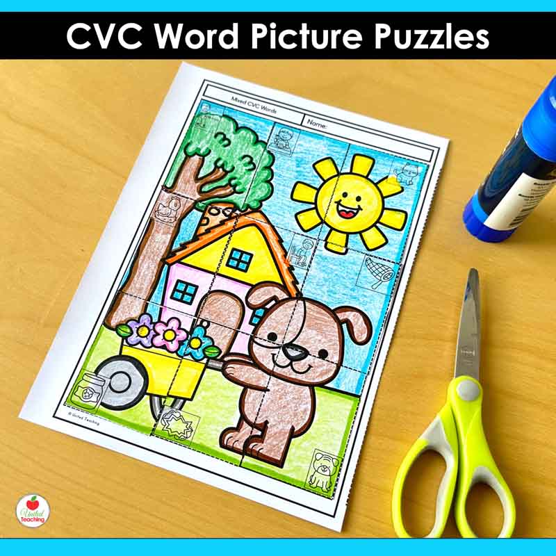 CVC Words Picture Puzzle