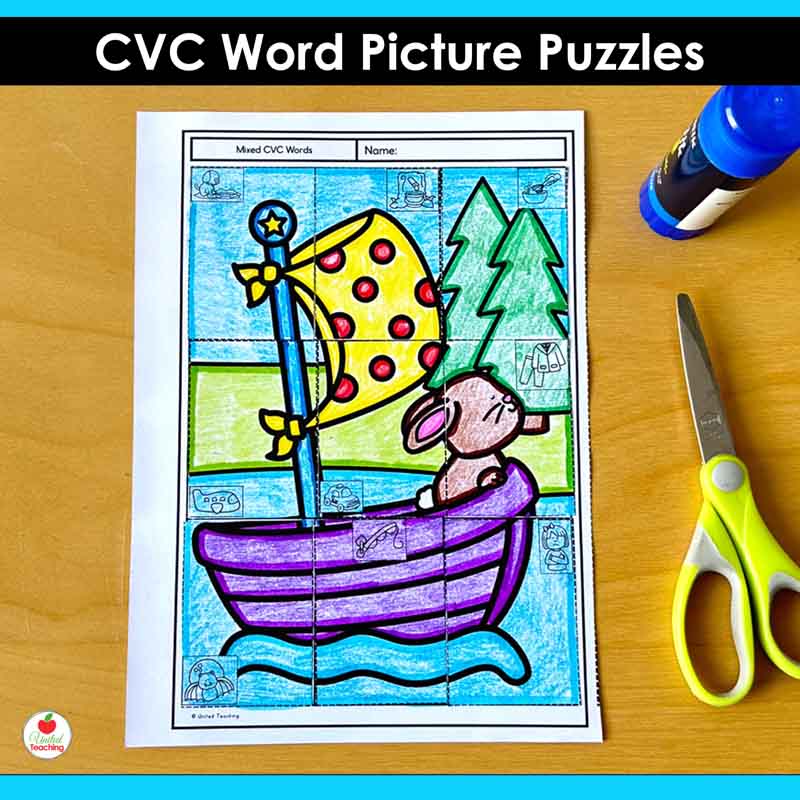 CVC Words Picture Puzzle
