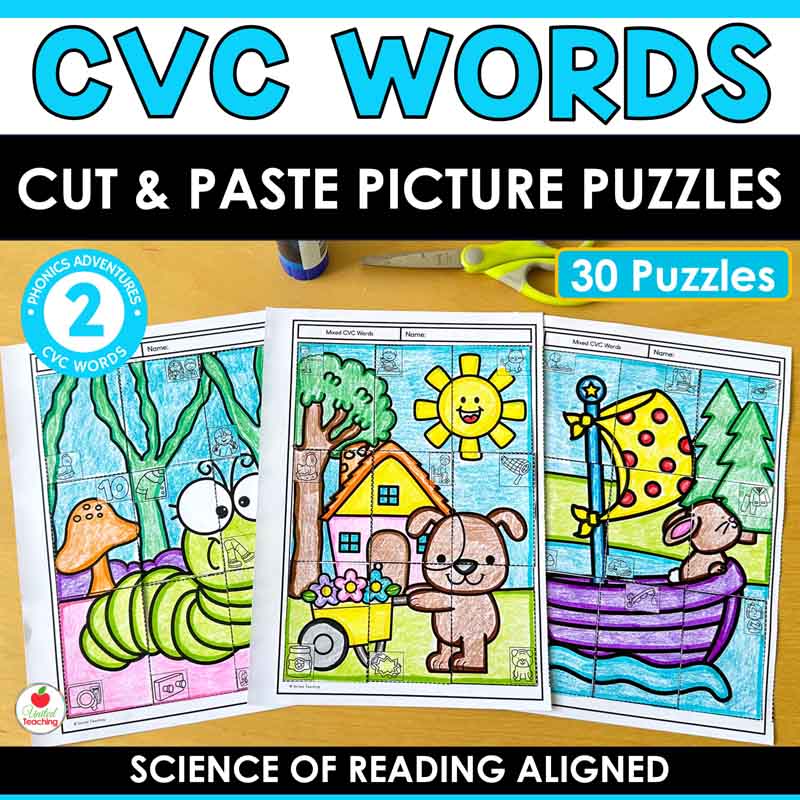 CVC Words Picture Puzzles