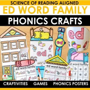 ED Word Family Phonics Crafts and Activities